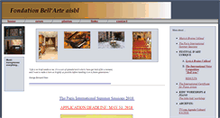 Desktop Screenshot of fondationbellarte.org