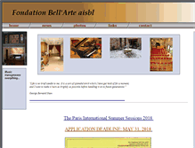 Tablet Screenshot of fondationbellarte.org